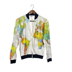 Vintage 1989 “Wearin’ the World“ Kurt Cobain Tyvek Atlas World Map Jacket